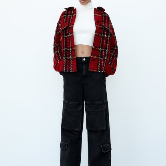 ZARA Textured Jacket - Picture 4 of 7